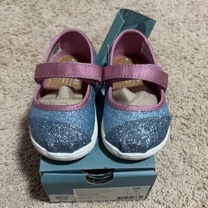 Toms Kids Mary Jane Sneakers - Pink and Blue